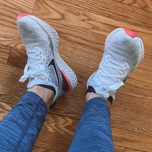 Nike Epic React White Grey Pink size 8.5 Womens